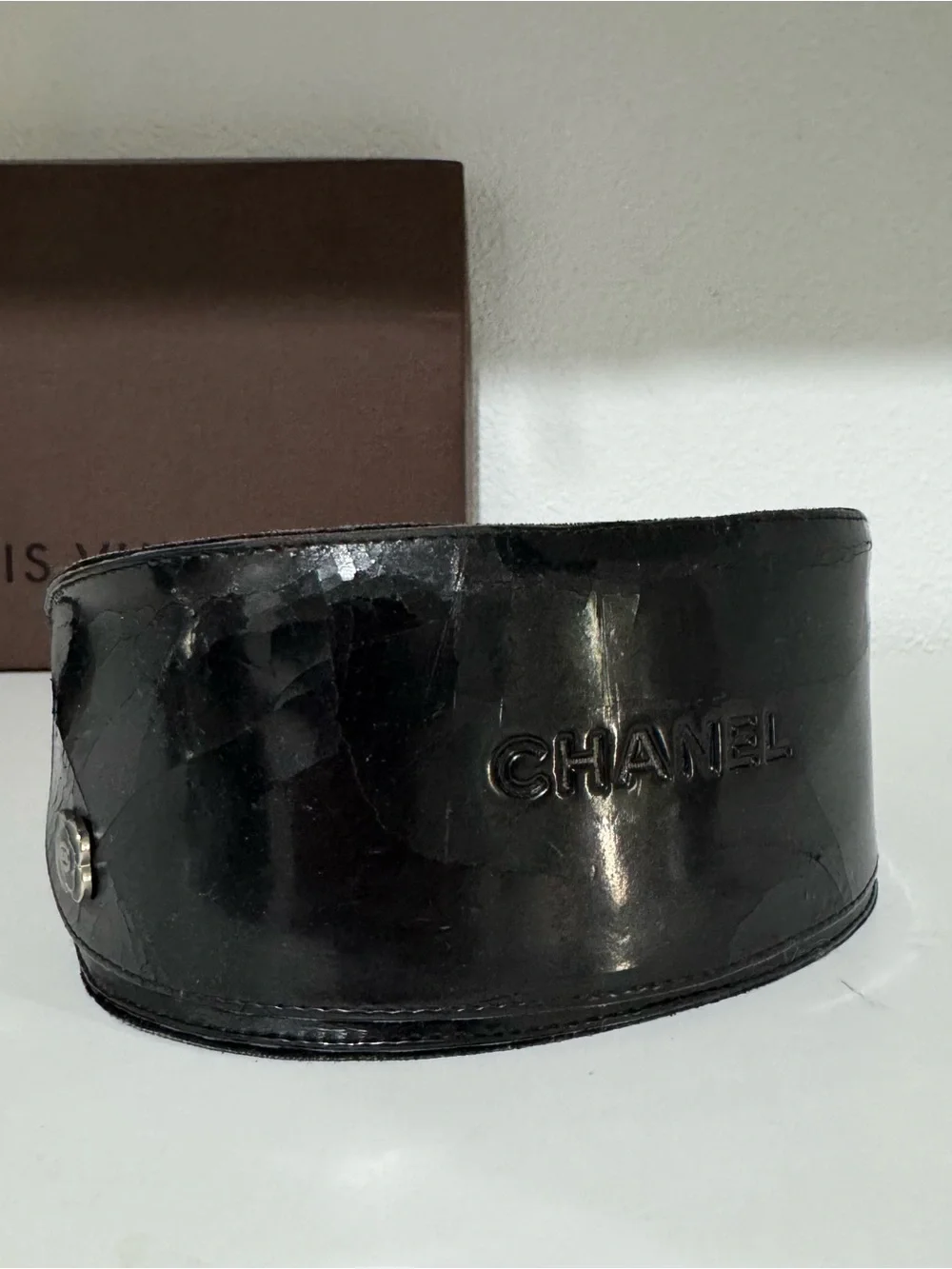 Chanel Brown Shield Sunglasses